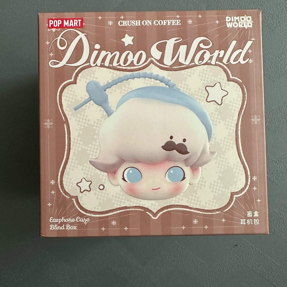 Dimoo World Crush on Coffee Earphone Case - Peppermint Heartbeat